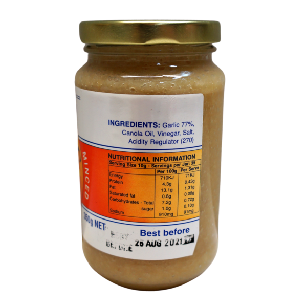 ICS MINCED GARLIC 350g